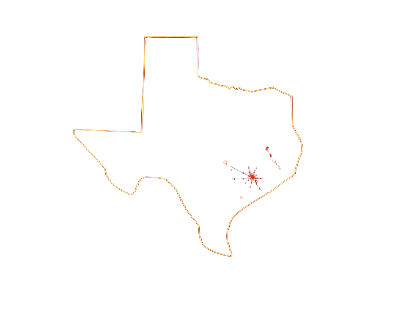 Texas delivery coverage map